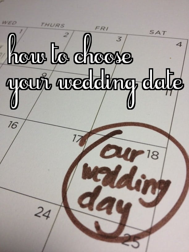 how to choose your wedding date | the johnsons plus dog