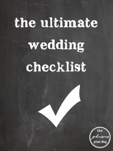 ultimate wedding checklist