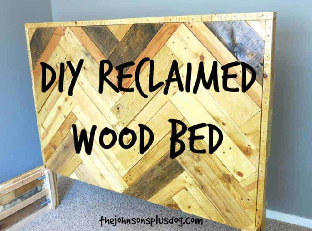 DIY Reclaimed Wood Bed | Pallet Furniture | Pallet Wood Projects