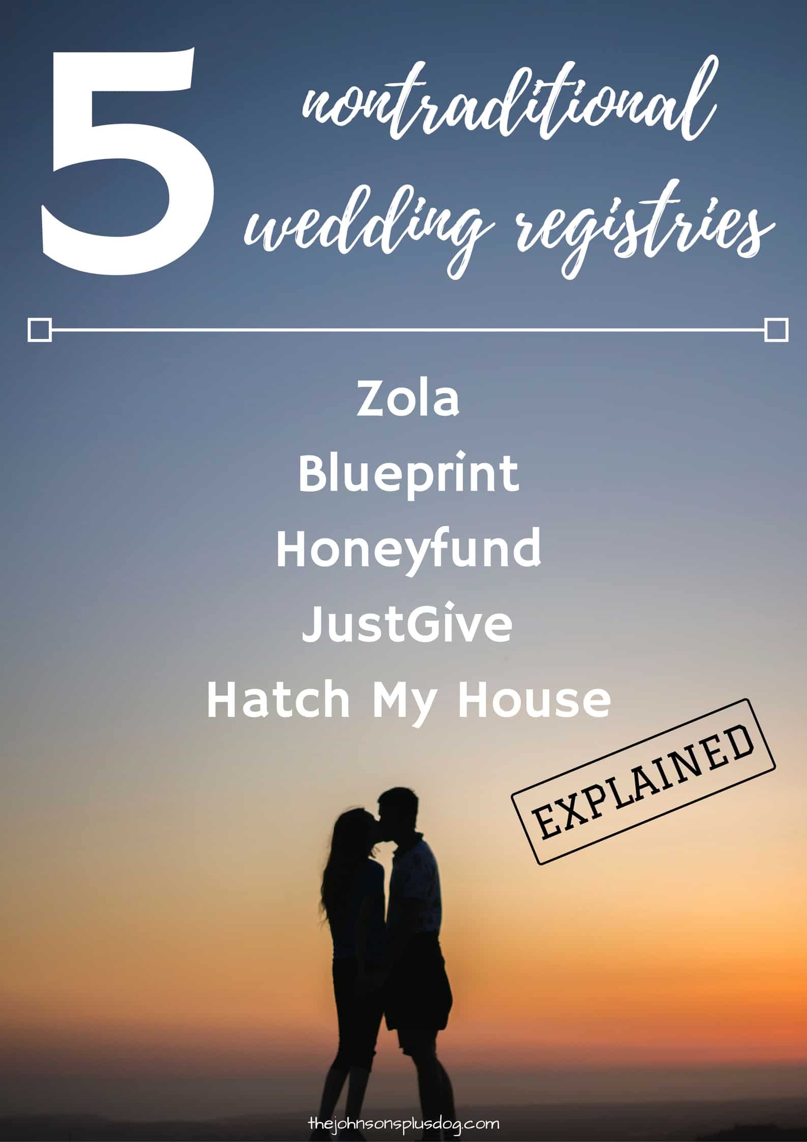 5 Nontraditional Wedding Registries - these wedding registry ideas are a great way to change up the traditional registry game!