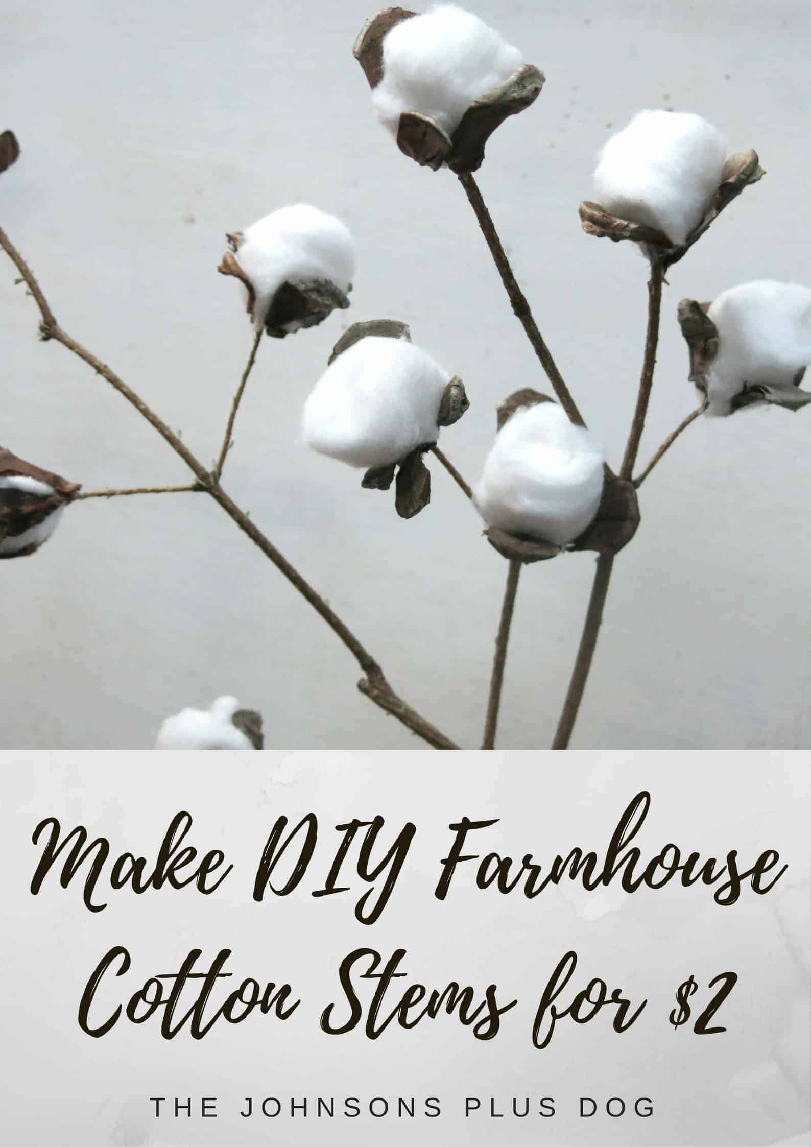 How to make DIY cotton stems with just a few materials!