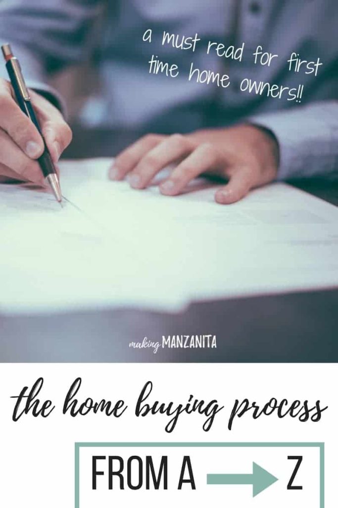 The Home Buying Process from A-Z. If you're a first time home buyer, read this easy to follow home buyer checklist, complete with free printables.