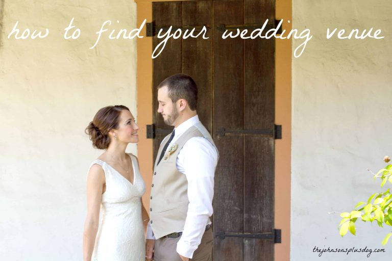Great tips on how to find a wedding venue | The Johnsons Plus Dog