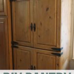 Full Image of upcycled pantry with text below that says DIY Pantry.