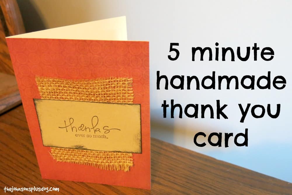 handmade thank you cards