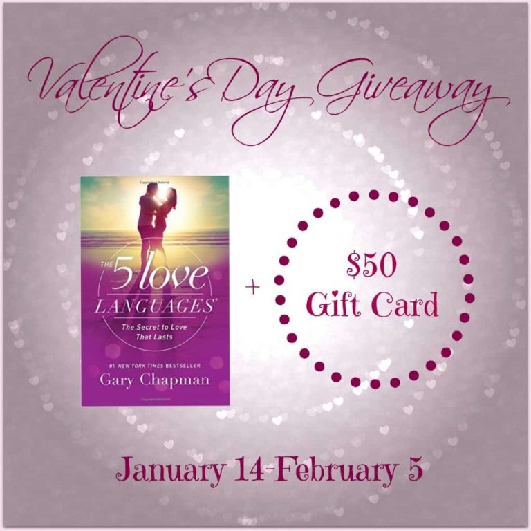 Valentine's Day 2016 Giveaway | Win  and a copy of the Five Love Languages