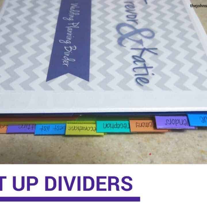 How To Make A DIY Wedding Planner Binder