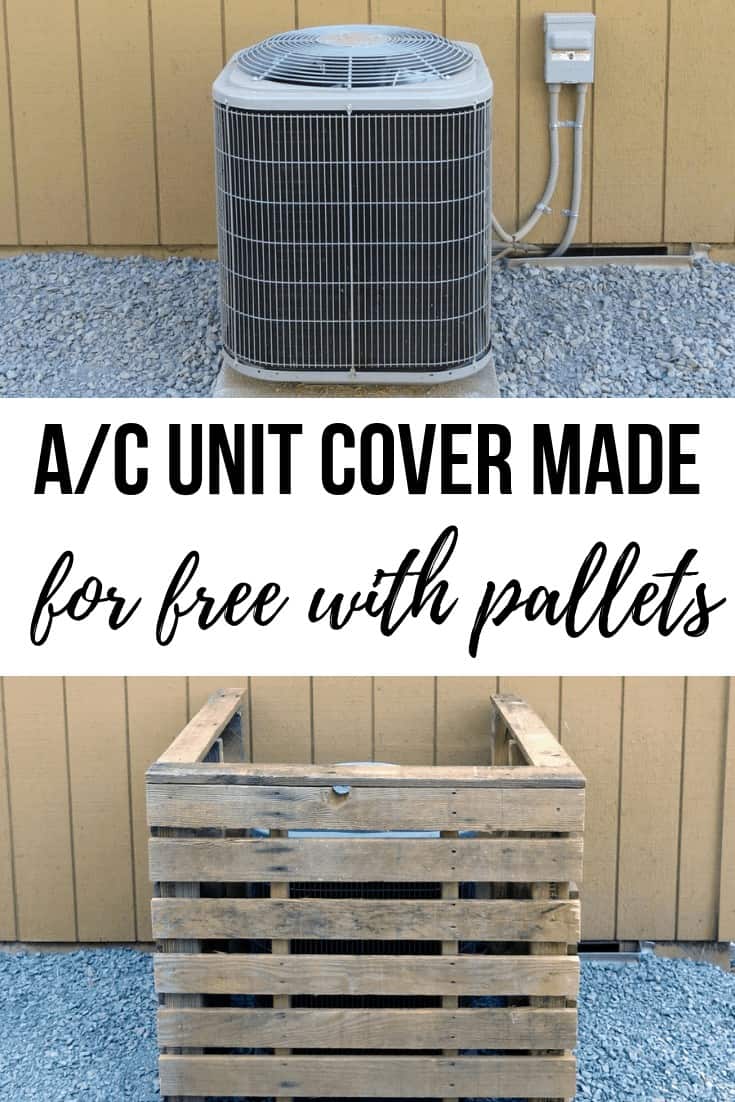 Ac Unit Cover You Can Make In Just 45 Minutes With Pallets