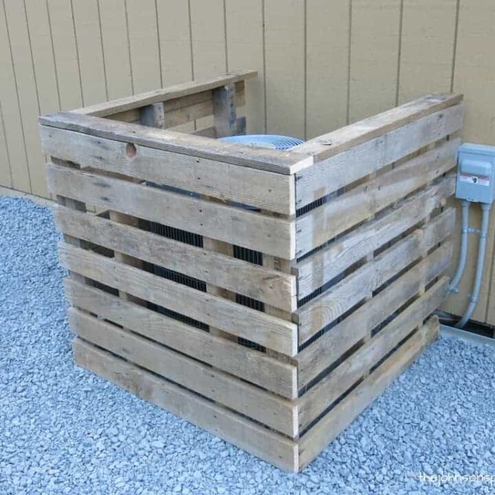 How To Make A DIY Pallet AC Unit Cover