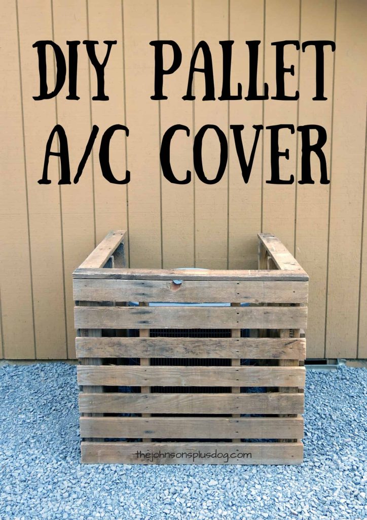 DIY Pallet AC Cover You Can Make In Just 45 Minutes