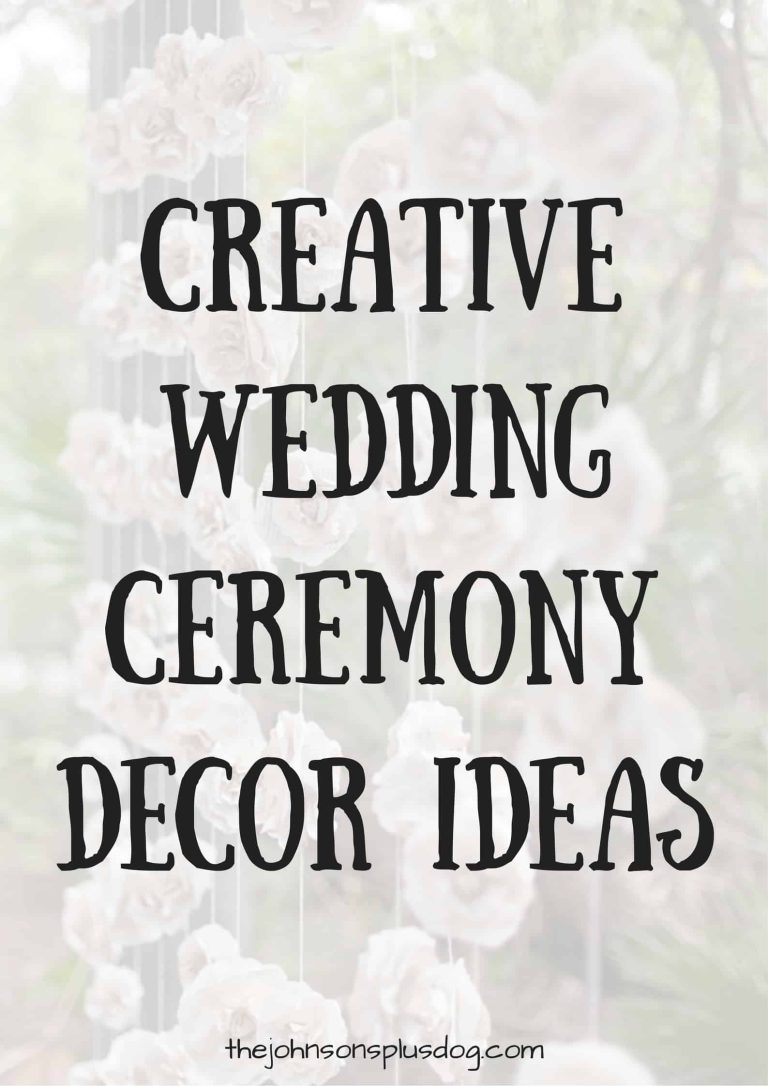 Creative Wedding Ceremony Decor Ideas