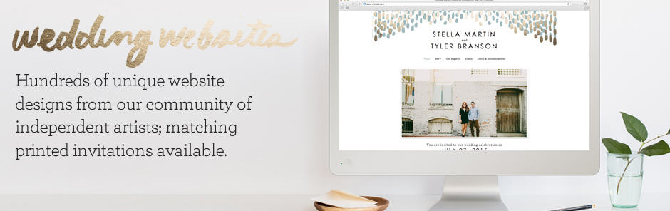 How to create a wedding website for free on Minted - choose from hundreds of unique designs!