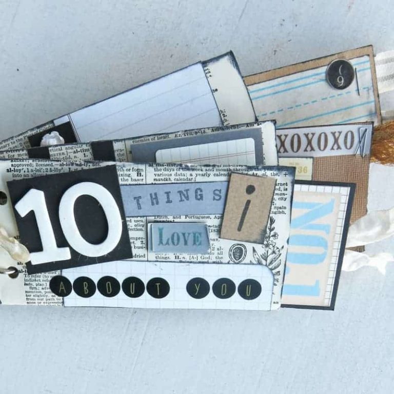 Cardboard Roll Mini Album – 10 Things I Love About You