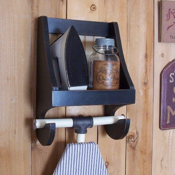 Ironing Board storage shelf from Sawdusty