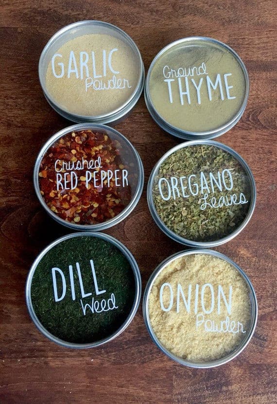 Magnetic Spice Tins by South Upper Street