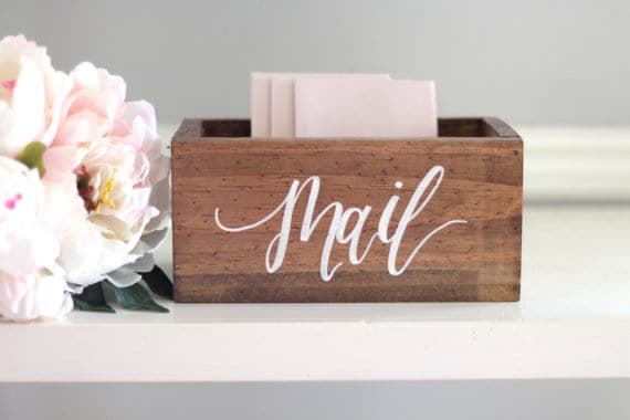 Mail box from Etsy | Home Storage Solutions