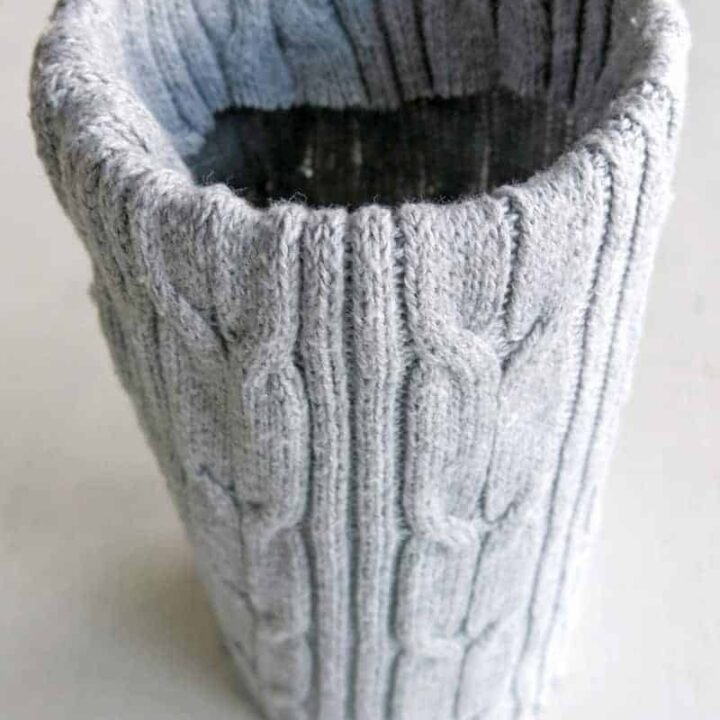 How to Make Cozy Sweater Covered Vases