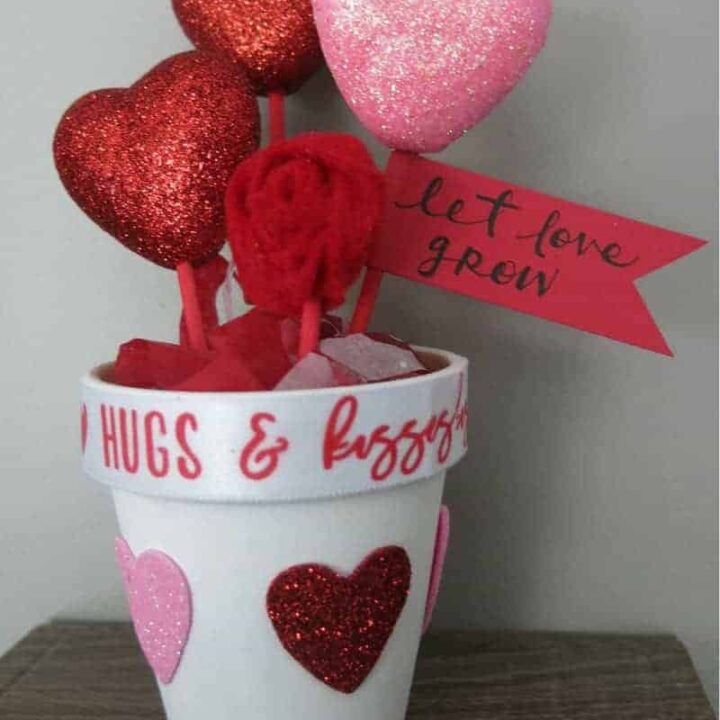 How to Make DIY Valentine’s Day Pots of Hearts