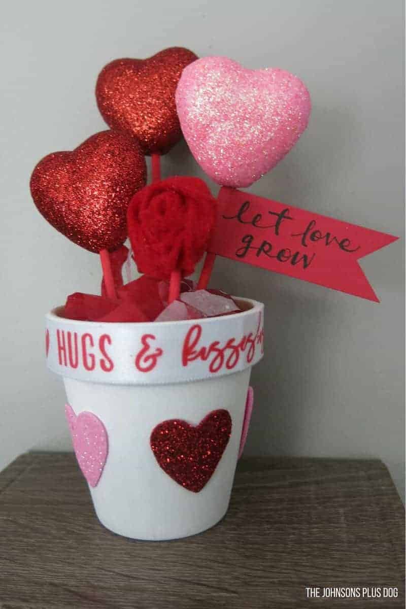 This Valentine's day dollar store craft is a fun and cute Valentine's day gift your kids can help create