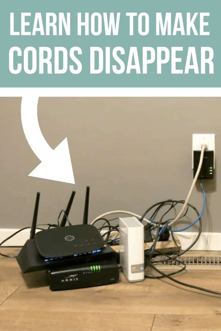 1 Simple Trick for Hiding Ugly Cords and Wires