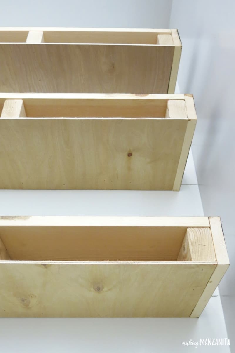 Floating Wood Box Shelf Bathroom Shelf Organizer Wall 