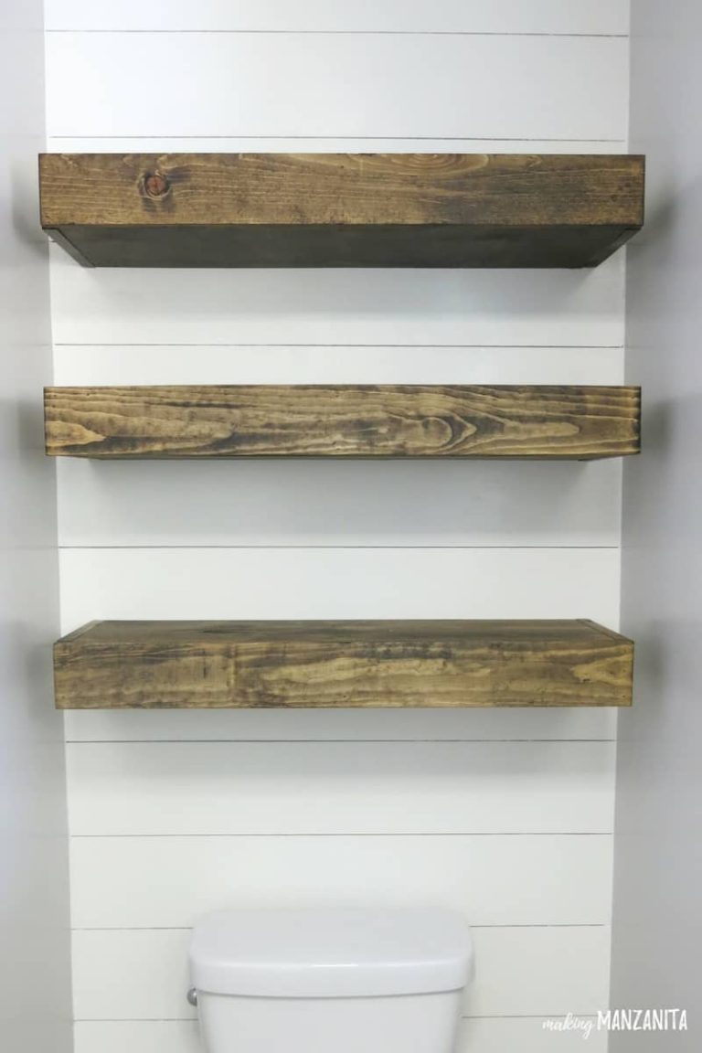How To Build Bathroom Floating Shelves