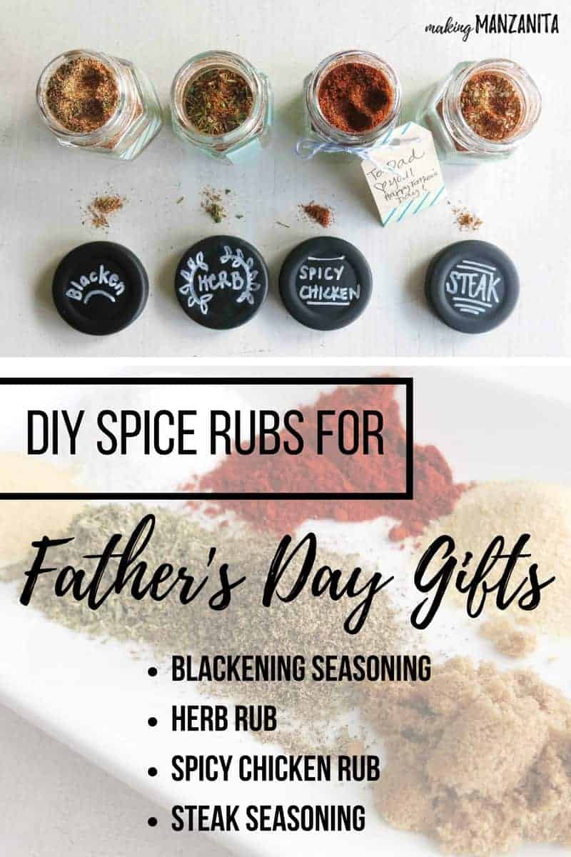 Here's how to make four delicious DIY spice rubs that are perfect gifts for just about any holiday.