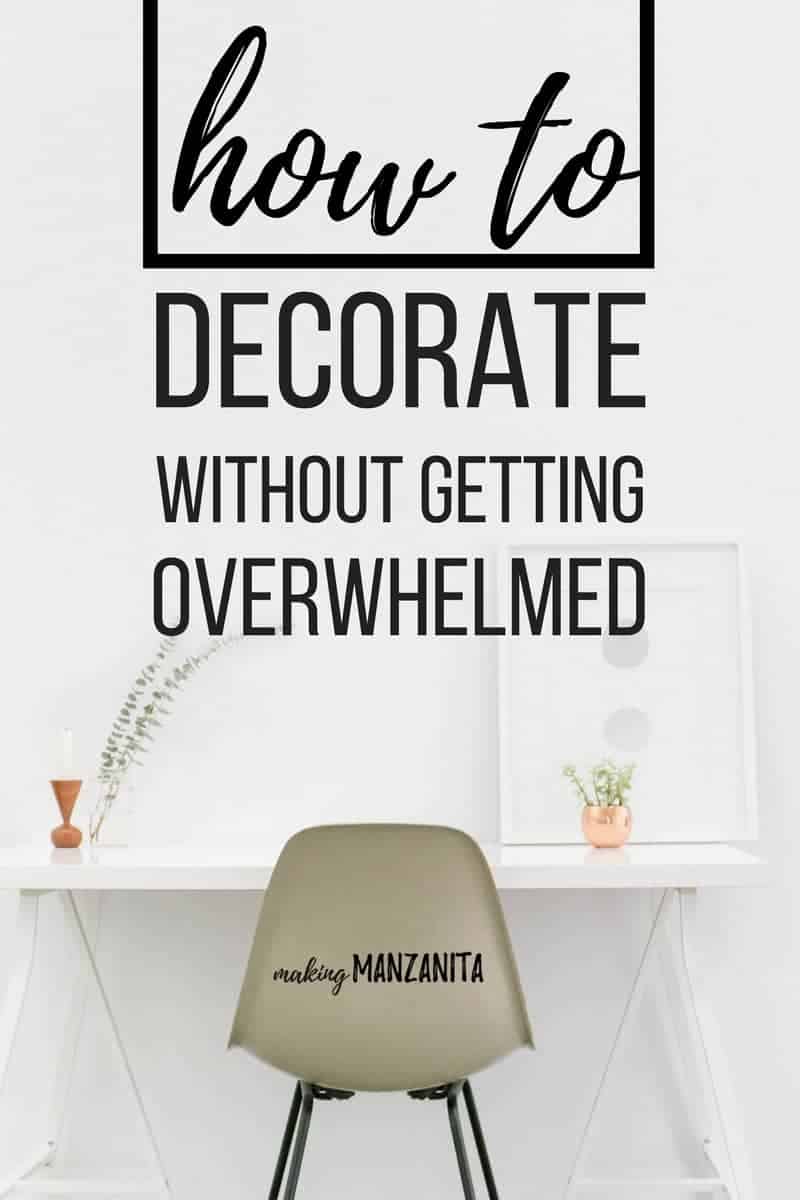 Learn how to decorate your home without getting overwhelmed with this ten tips!