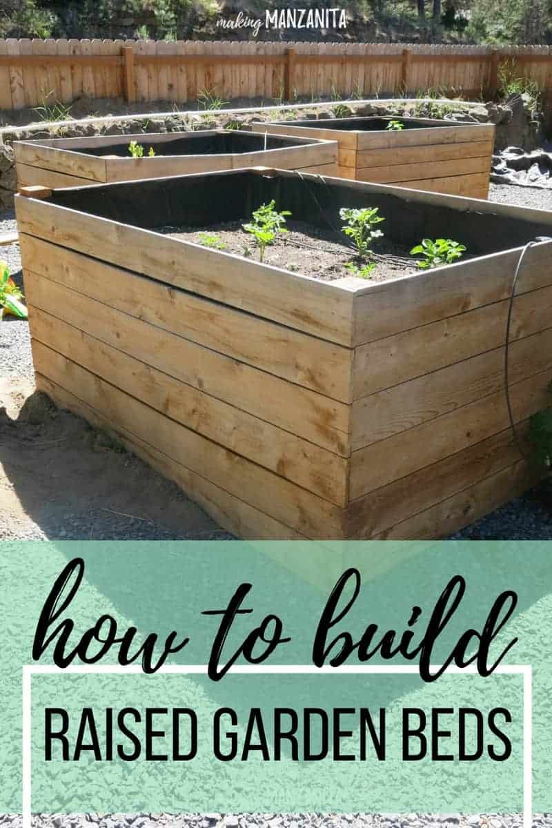 DIY Raised Garden Beds Using Cedar Boards - Making Manzanita