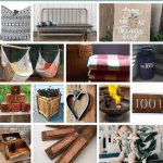 Collage of front porch decor ideas with text overlay that says outdoor decor