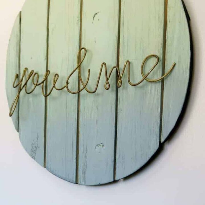 How to Make an Ombre Painted Wood Sign