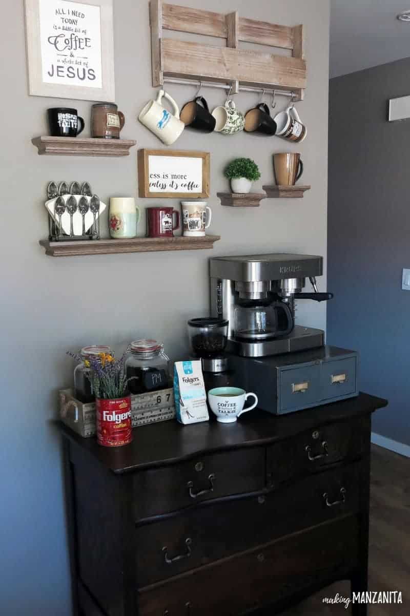 Countertop Coffee Bar  Home coffee stations, Coffee bar station