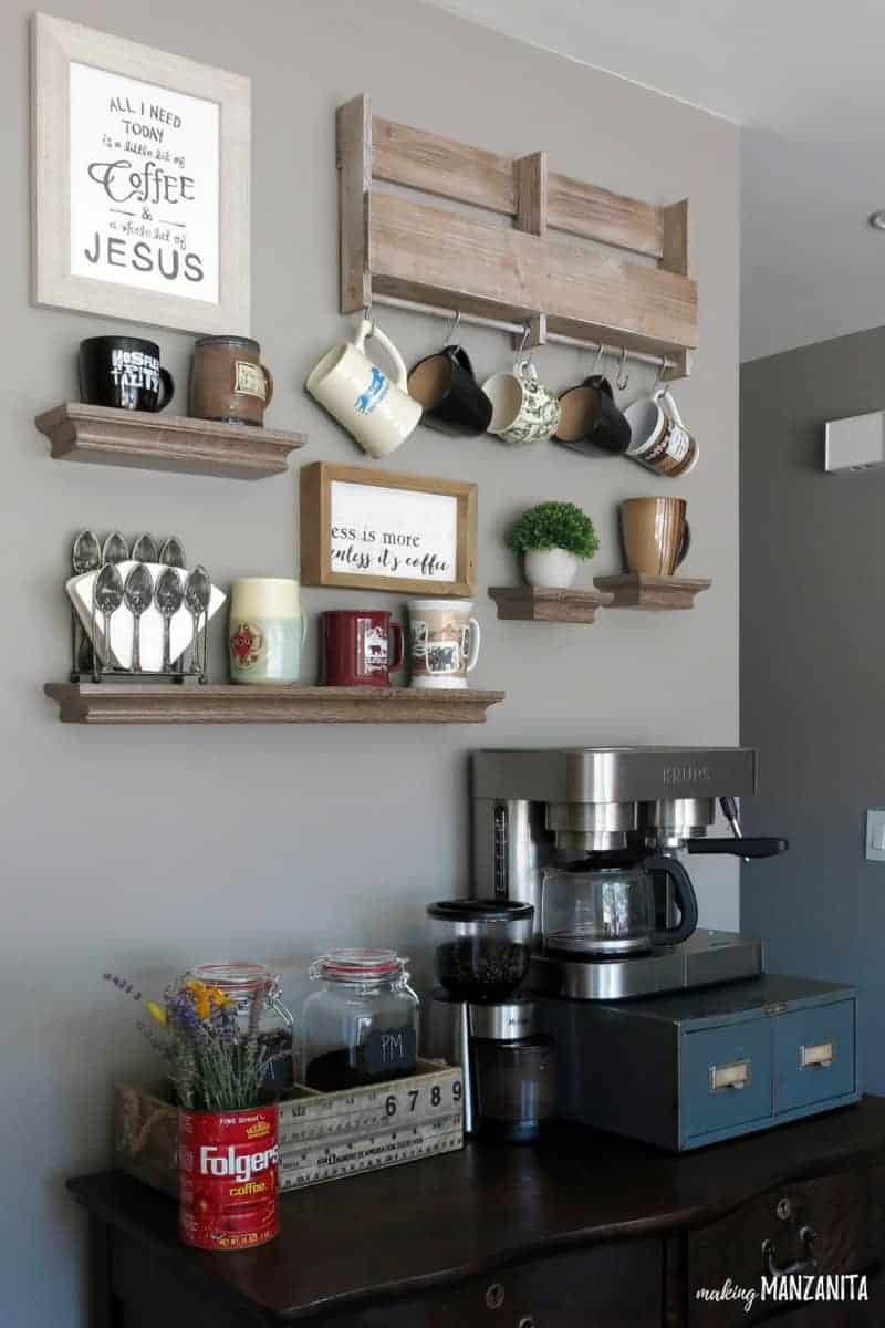 How to Set Up a Small Coffee Station: Easy DIY Home Decor