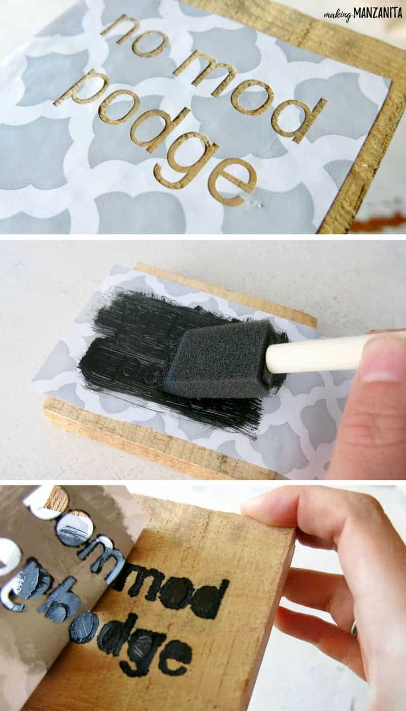 Wood Signs: How to Prevent Your Vinyl Stencil from Peeling Your Paint Up -  Cutting for Business