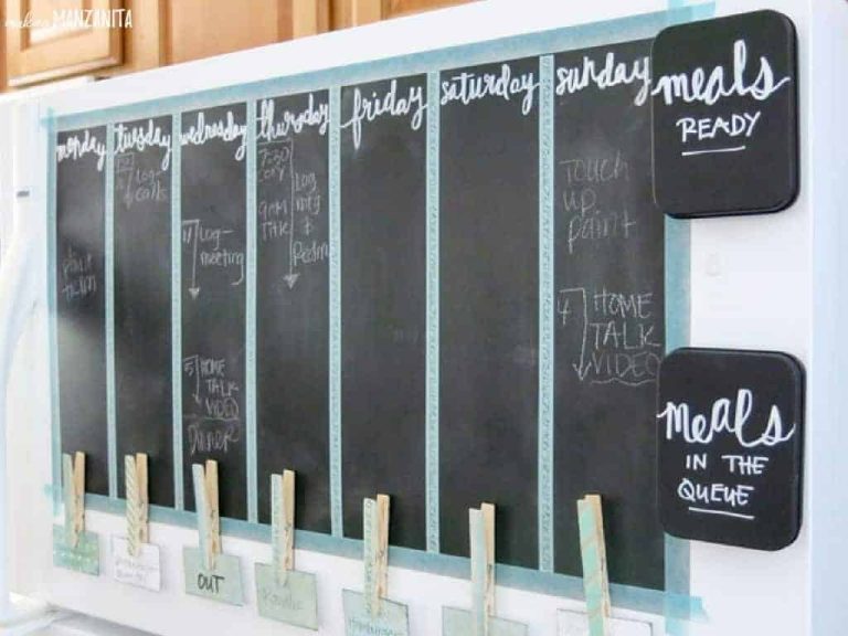 How To Create A Command Center On Fridge To Organize Your Life