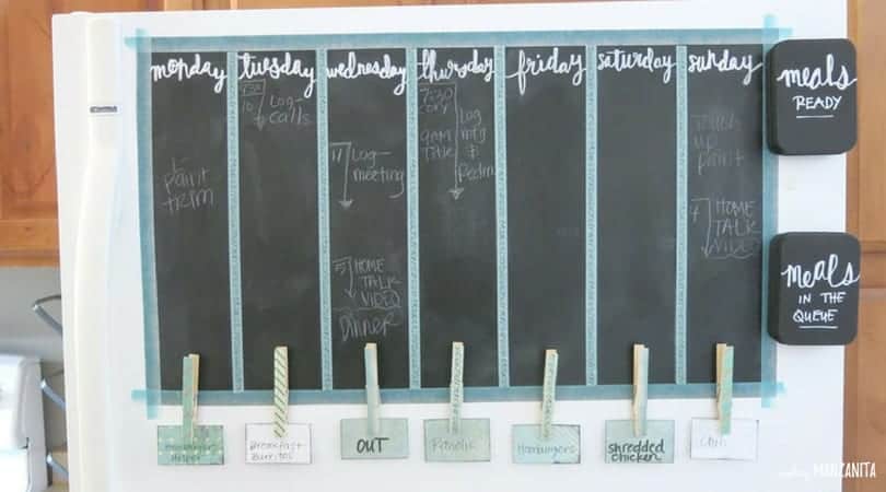 How to create a command center on fridge to organize your life | Fridge command center | Calendar on the fridge | Magnetic command center | How to decorate your fridge | Organization ideas | Weekly schedule on fridge | Meal planning on fridge | magnet to-do list | organization center to run your family's busy schedule