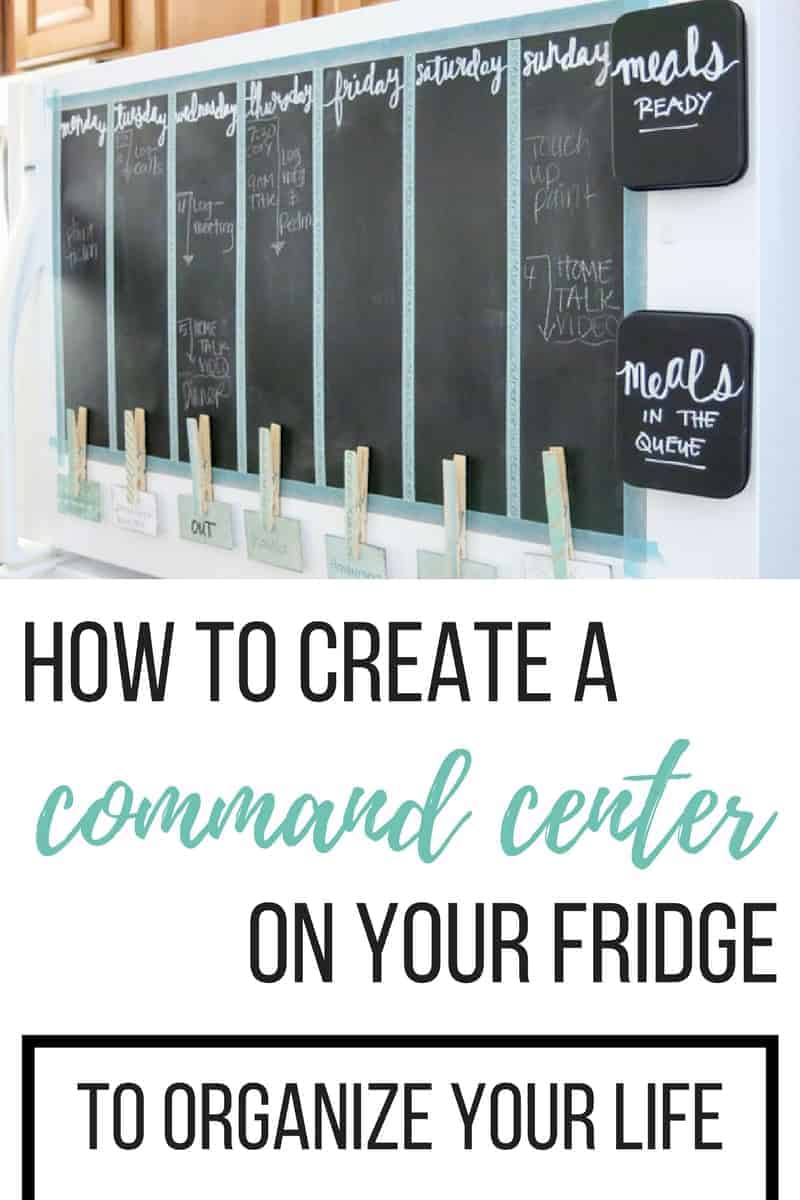 How to create a command center on fridge to organize your life | Fridge command center | Calendar on the fridge | Magnetic command center | How to decorate your fridge | Organization ideas | Weekly schedule on fridge | Meal planning on fridge | magnet to-do list | organization center to run your family's busy schedule