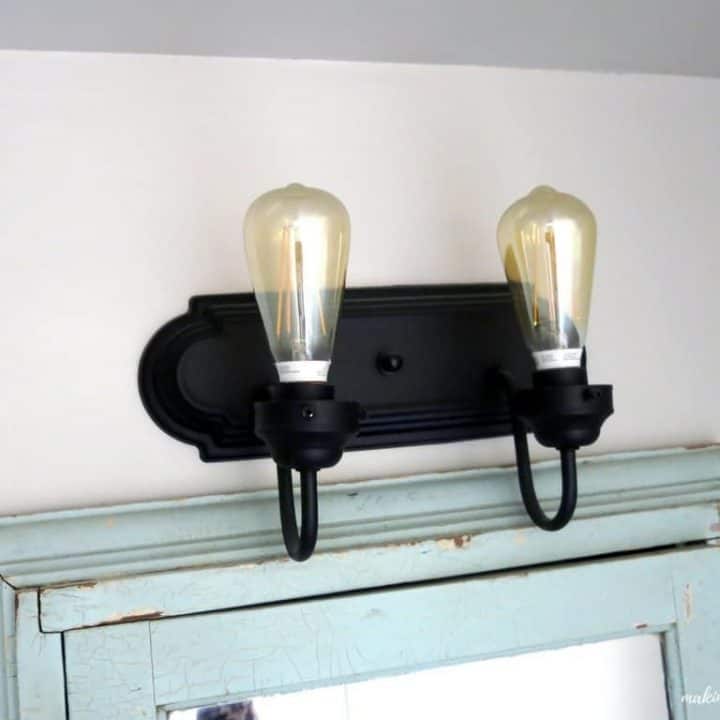 Spray Paint Bathroom Light Fixtures, How To Remove Light Fixture From Wall