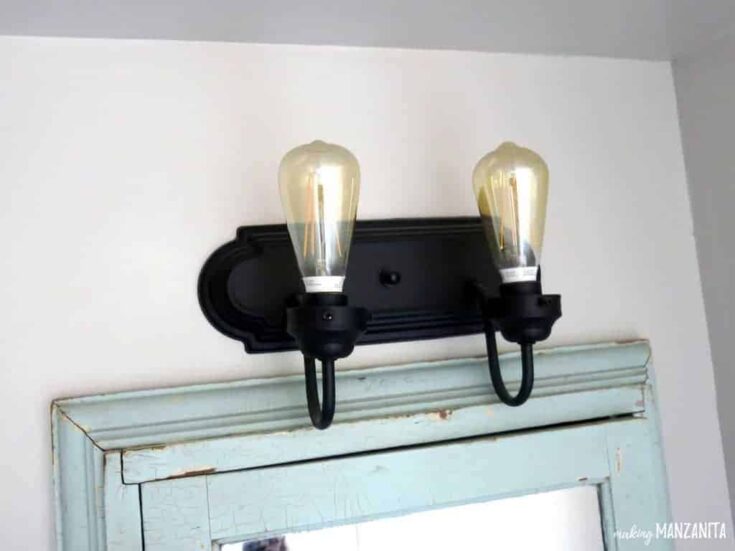 How To Spray Paint Bathroom Light Fixtures Making Manzanita Spray Paint Bathroom Light Fixtures, How To Remove Glass Shade From Bathroom Vanity Light Fixture