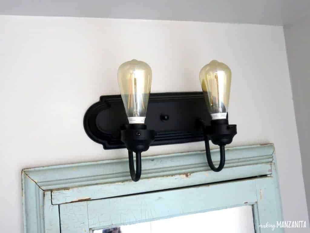 How Spray Paint Bathroom Light Fixtures Making Manzanita