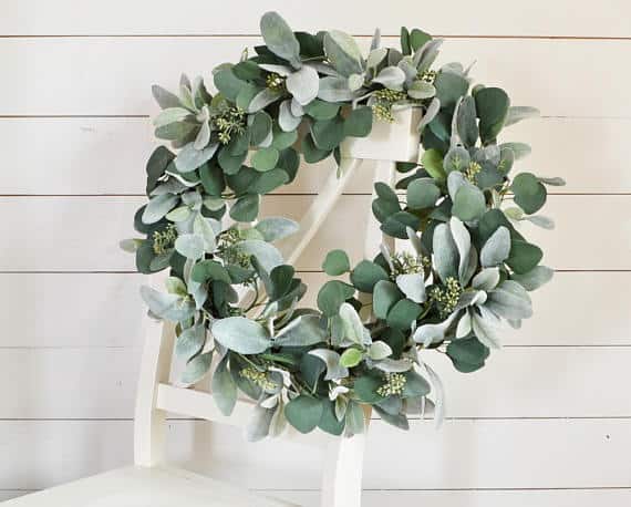 12 Farmhouse Wreaths for your Front Door