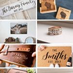 Collage of gifts with customization from Etsy with text overlay that says 16 personalized gifts