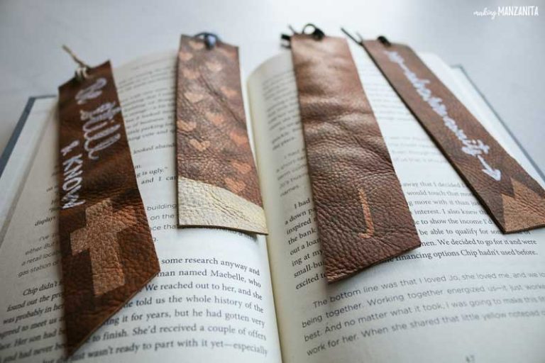 DIY Leather Bookmark – Easy Handmade Christmas Gifts