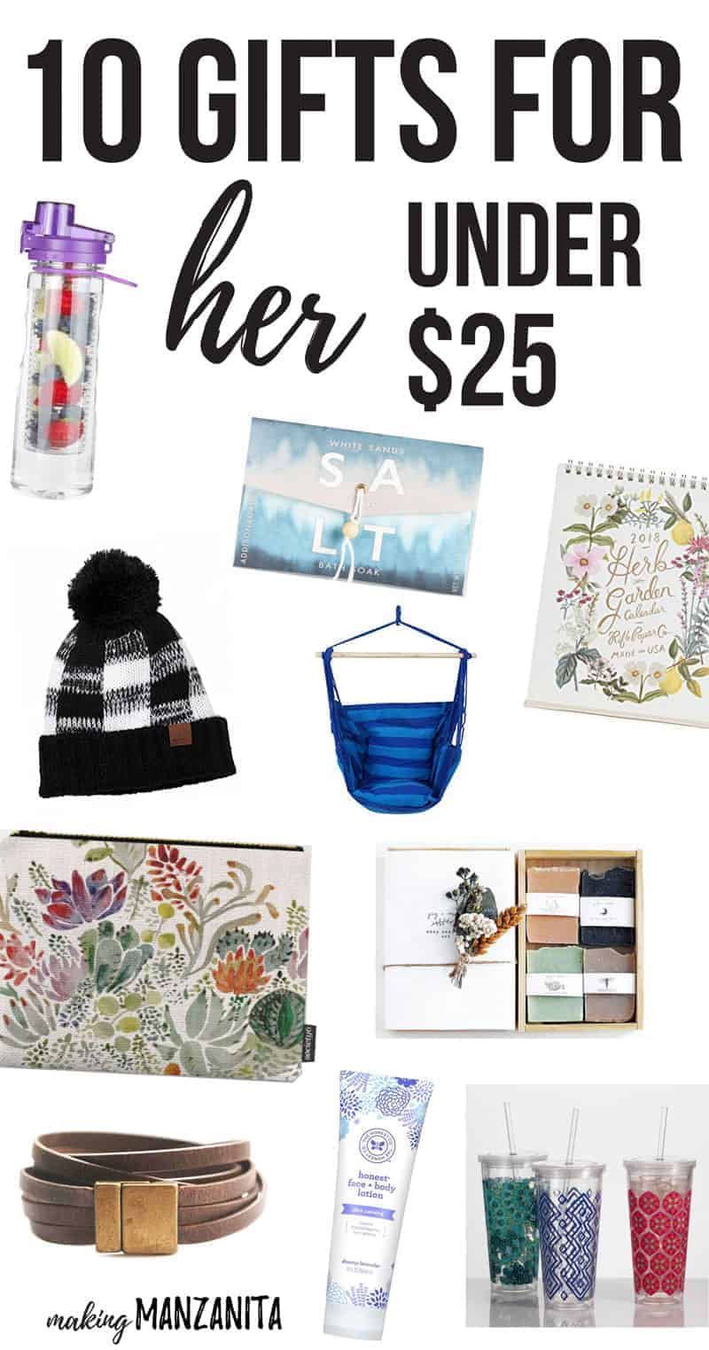 10 Gifts for Her Under $25 - Making Manzanita