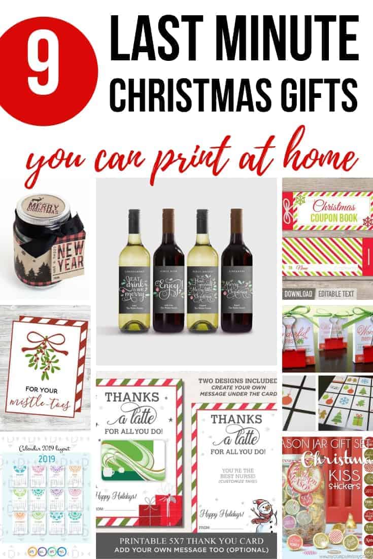 last minute gift ideas for christmas you can print at home making coupon gift ideas
