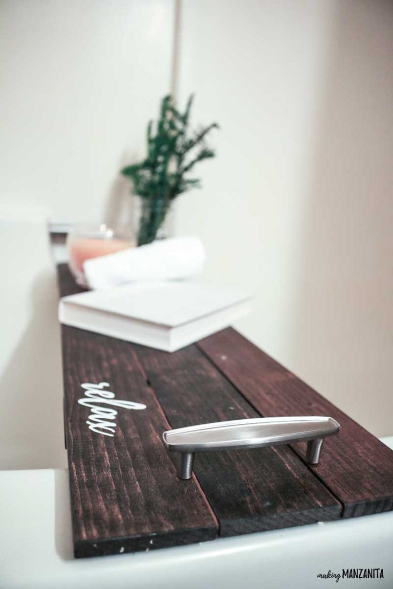 How To Make A DIY Bathtub Tray