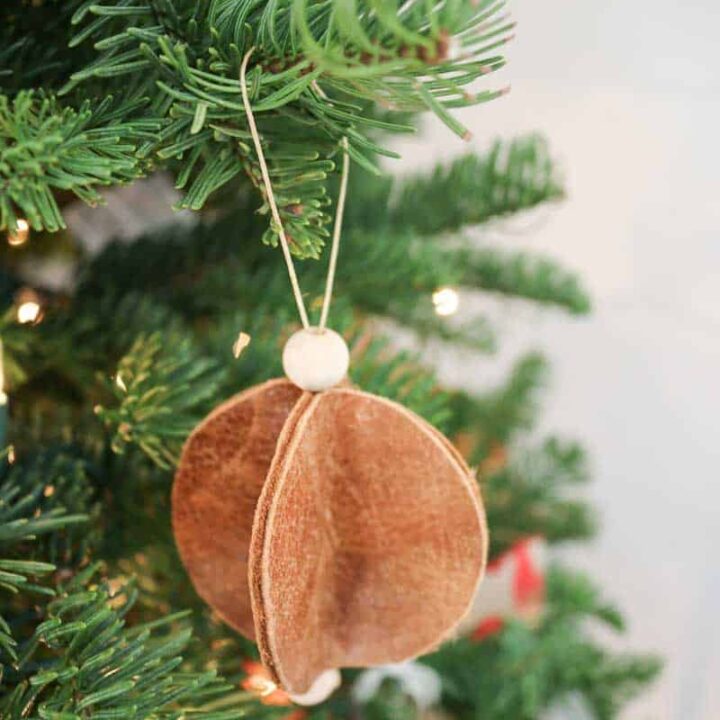 How To Make Easy Leather Christmas Ornaments