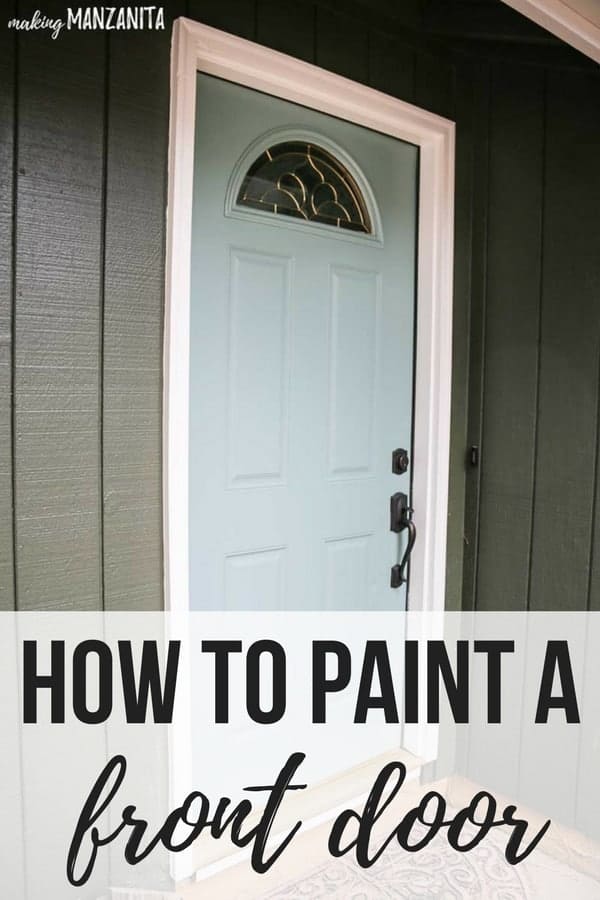 How to paint a front door - learn the tips and tricks for easily choosing a new front door paint color and painting your home's front door.