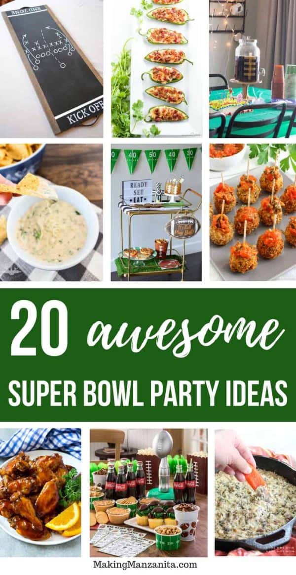 Creative Super Bowl Decorations & Yummy Recipes - Making Manzanita