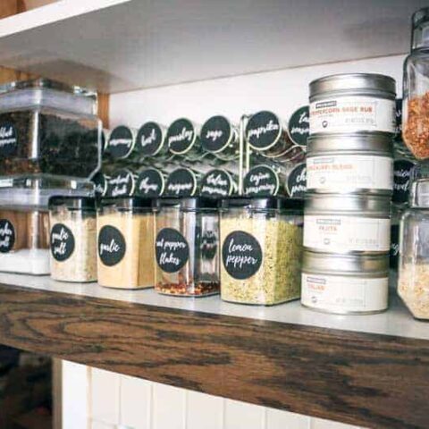 Spice Cabinet Organization